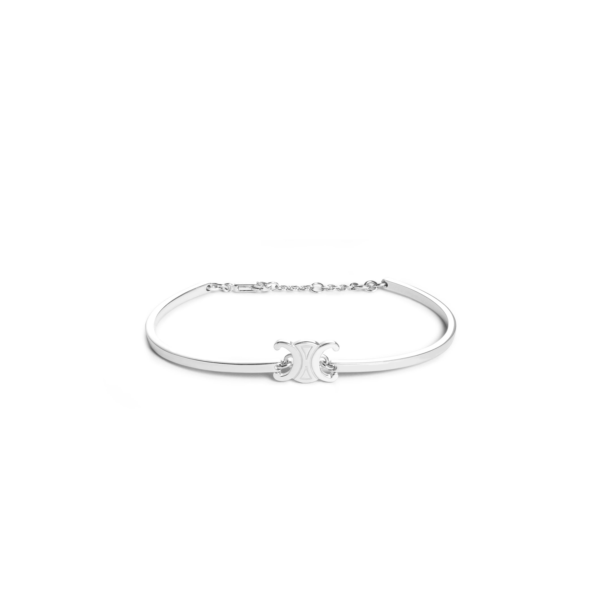 Ce1i*e triomphe articulated bracelet in brass with rhodium finish 46z676bra.36si